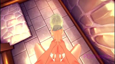 (ട്രാപ്പ്) എൽവിഷ് വേലക്കാരി നിങ്ങളെ മുഖം കഴുകാൻ സഹായിക്കുന്നു.